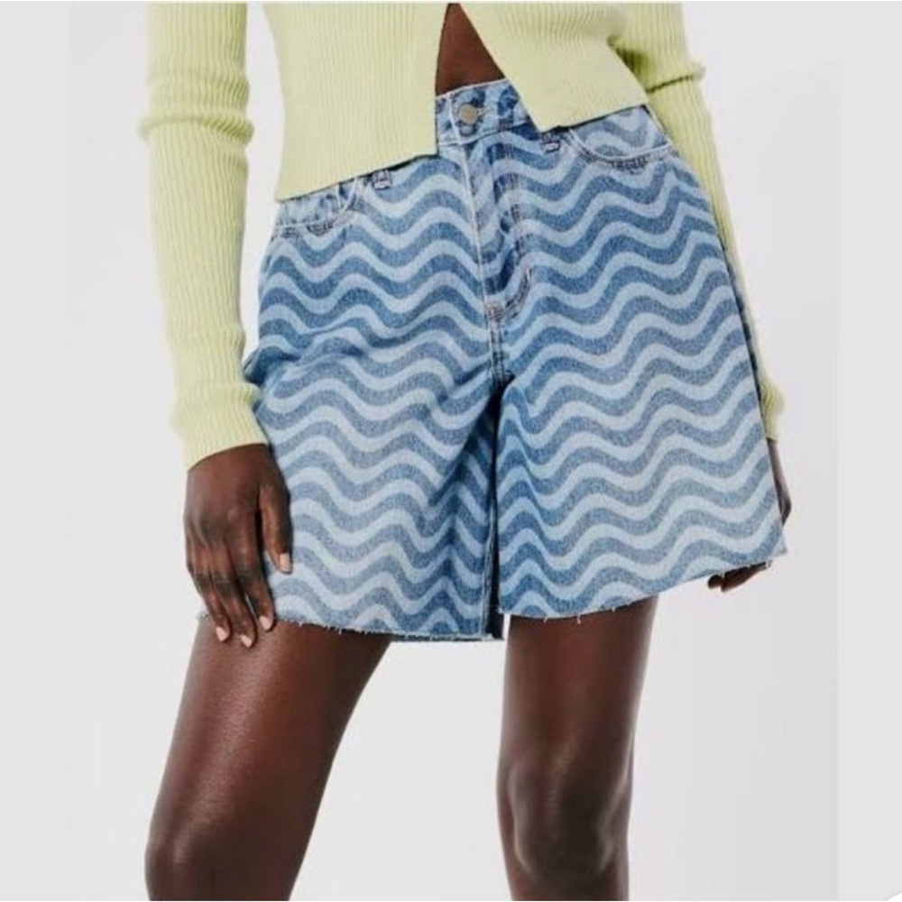 NEW Hollister Baggy Cotton Jean Shorts 100% Cotton Women’s 29